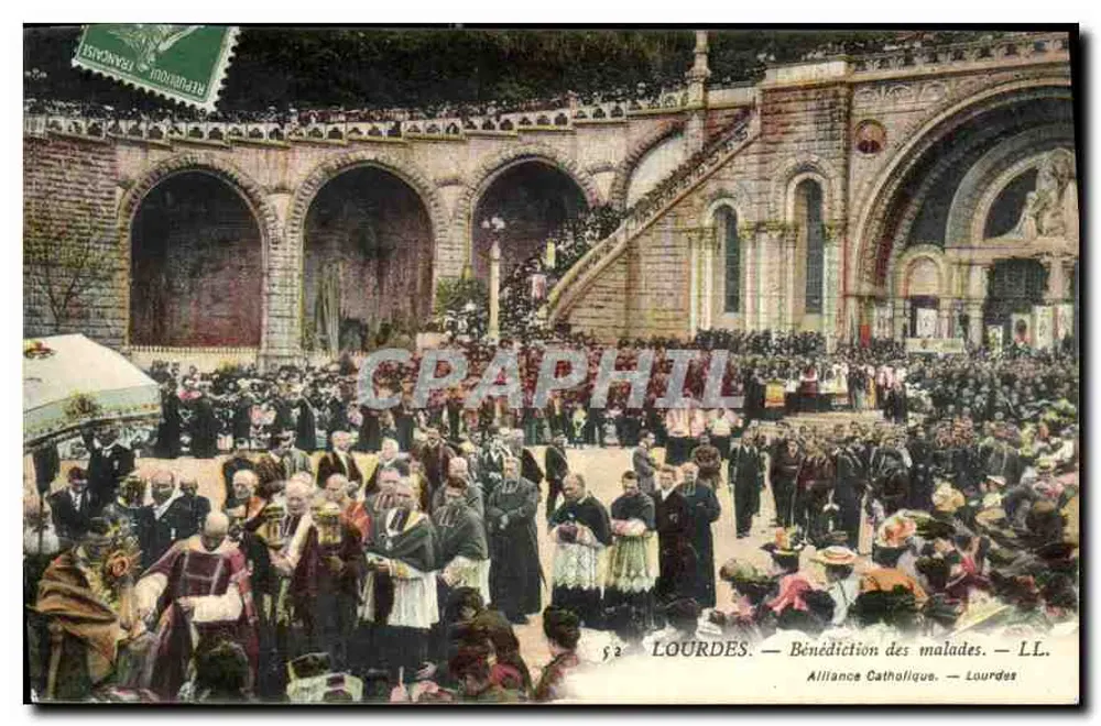 Lourdes — Bênção dos doentes — Aliança Católica — LL - Frente