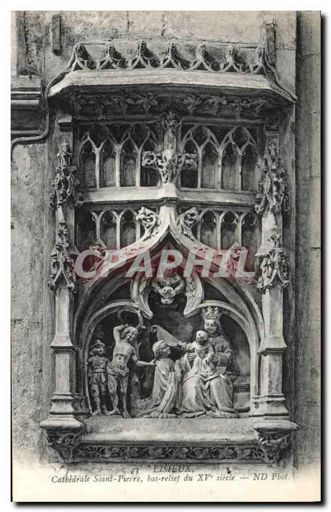 Lisieux — Kathedrale Saint-Pierre, Relief des 15. Jahrhunderts — ND Poot - Vorderseite