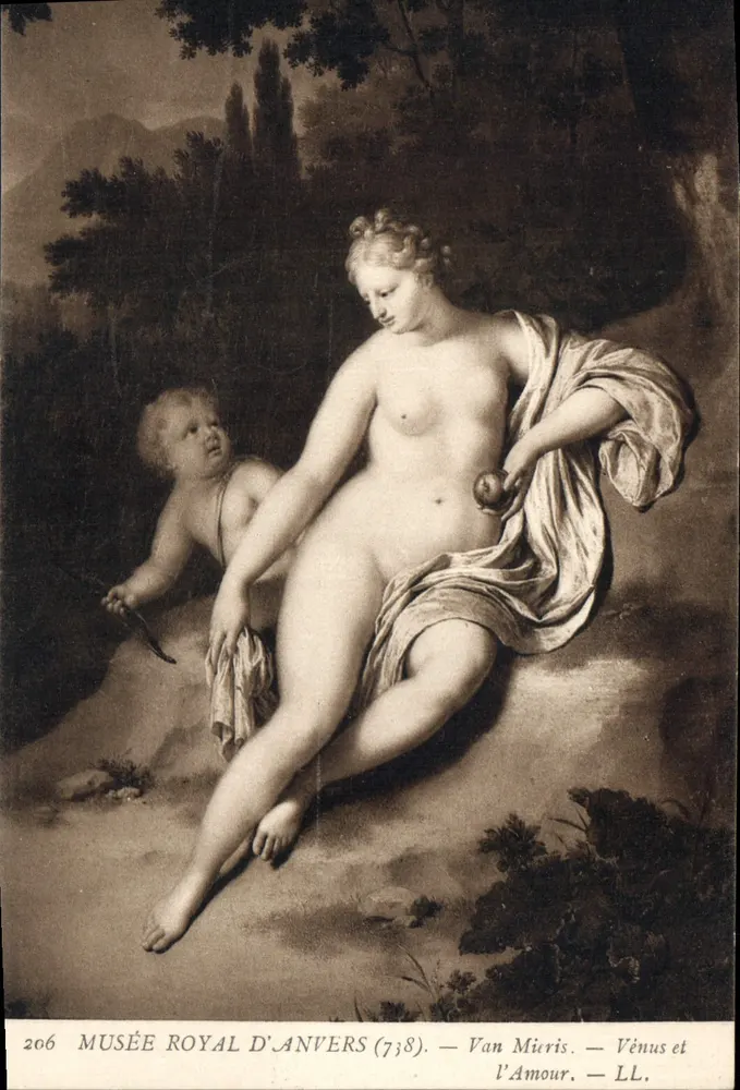 Vênus e o Amor — Van Mieris — Museu Real de Anvers - Frente