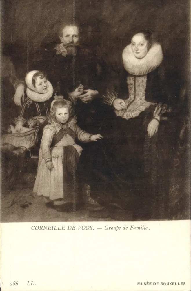 Corneille de Voos — Familiengruppe — Museum von Brüssel, n° 286 LL - Vorderseite