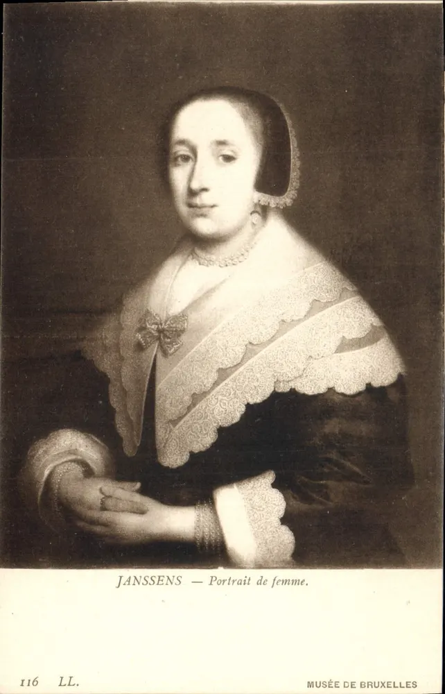 Janssens — Portrait einer Frau — Museum von Brüssel, Nr. 116 LL. - Vorderseite