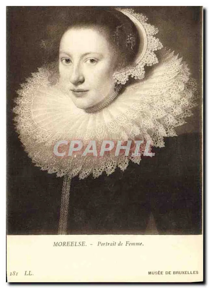 Moreelse - Portrait einer Frau — Museum von Brüssel - Vorderseite