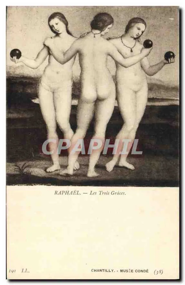 As Três Graças — Raphaël — Museu Condé, Chantilly - Frente