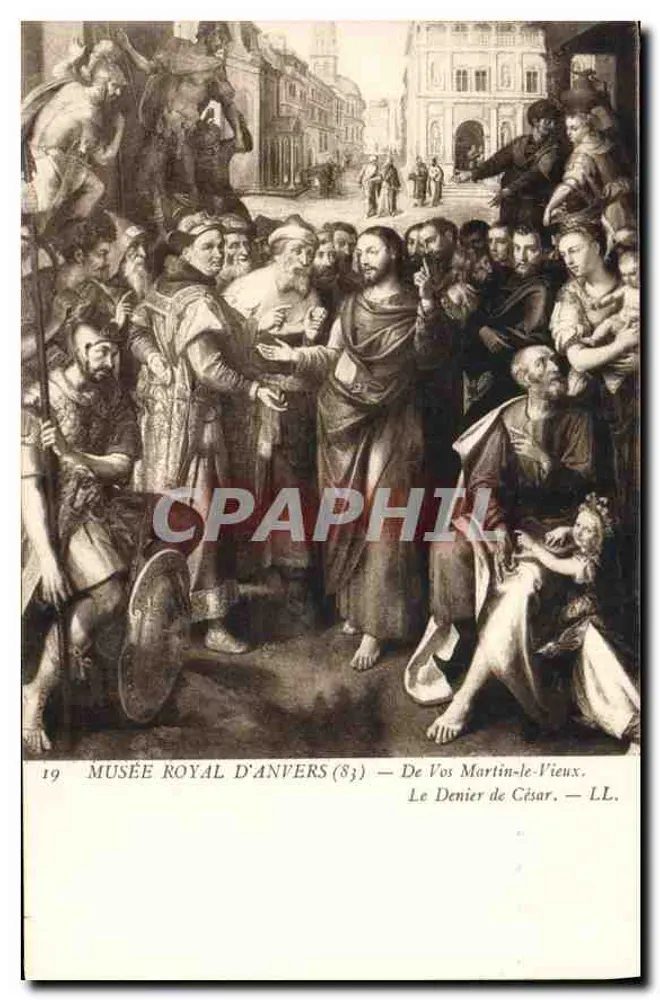O Denário de César — De Vos Martin-le-Vieux — Museu Real de Anvers (83) - Frente