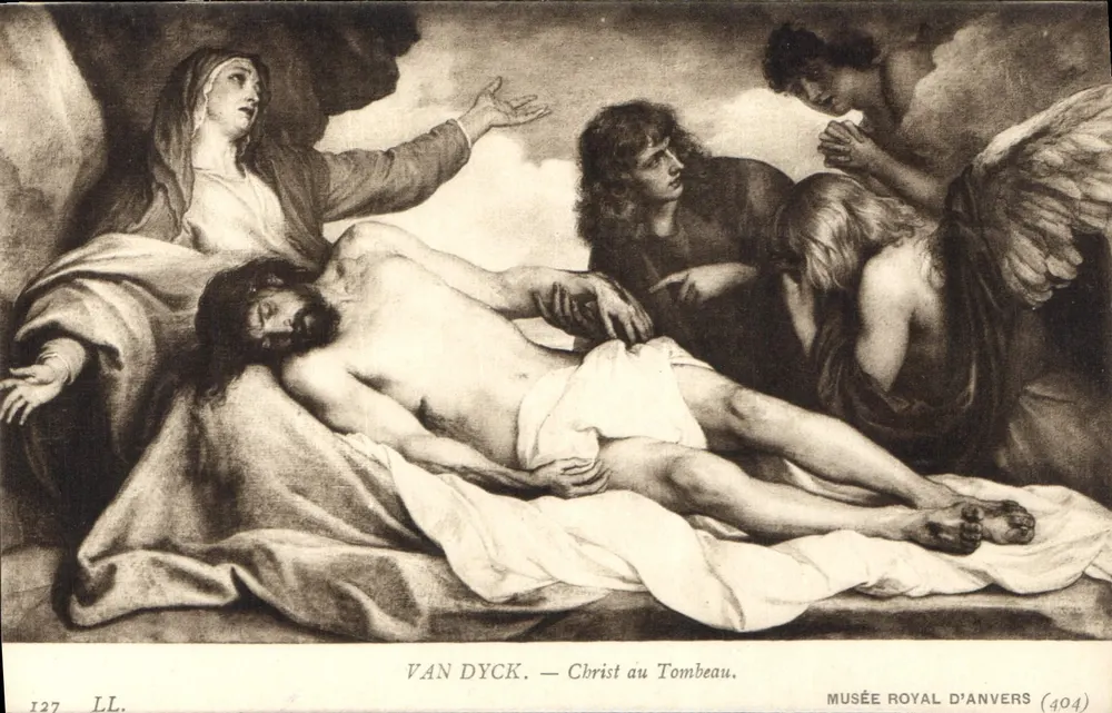 Cristo no Túmulo — Van Dyck — Museu Real de Anvers (404) - Frente