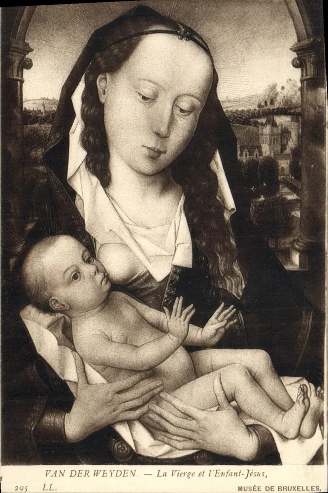 Die Jungfrau und das Kind Jesus — Van der Weyden — Museum von Brüssel — n° 295 LL - Vorderseite