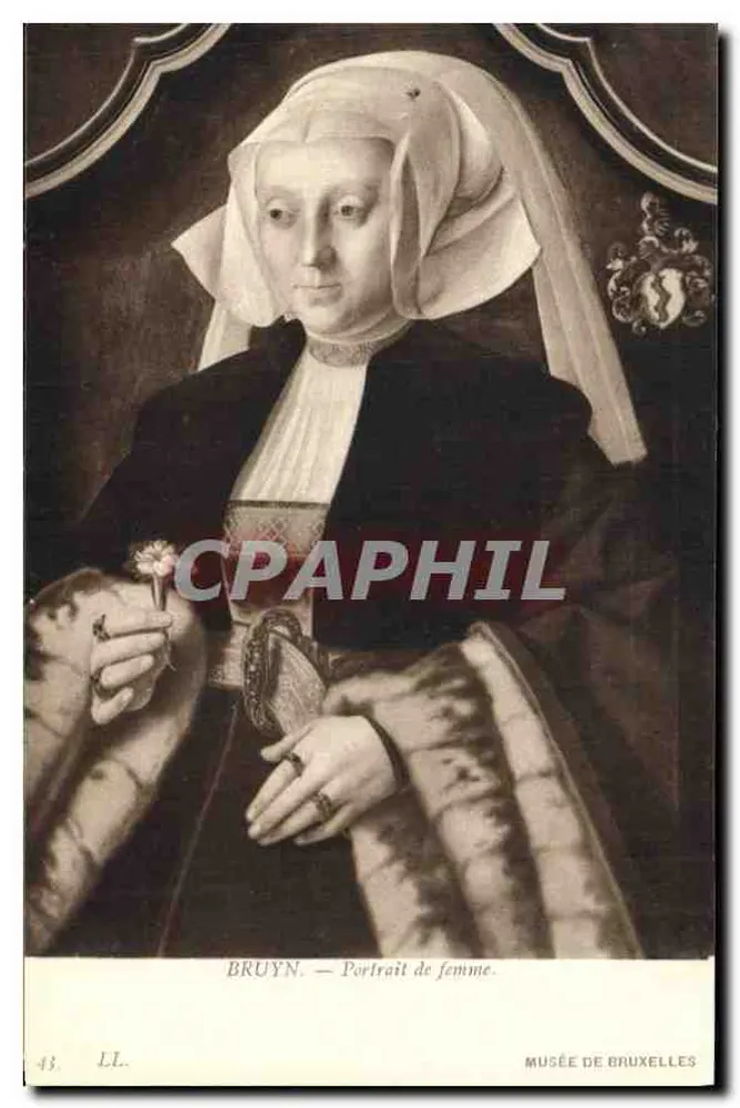 Porträt einer Frau — Bruyn — Museum von Brüssel - Vorderseite