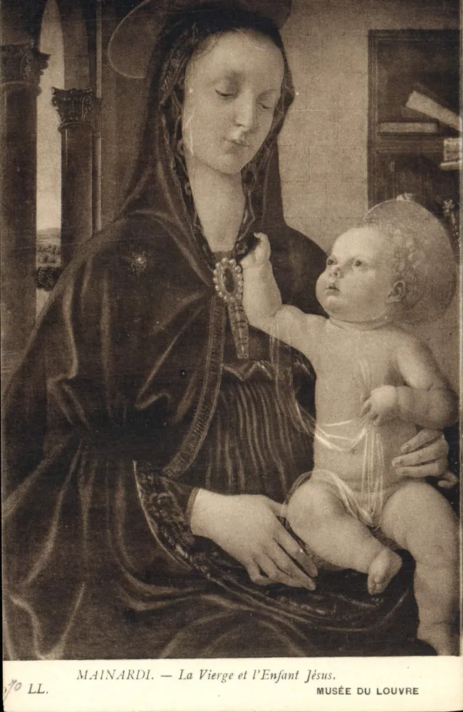 Die Jungfrau und das Kind Jesus — Gemälde von Mainardi — Louvre-Museum - Vorderseite