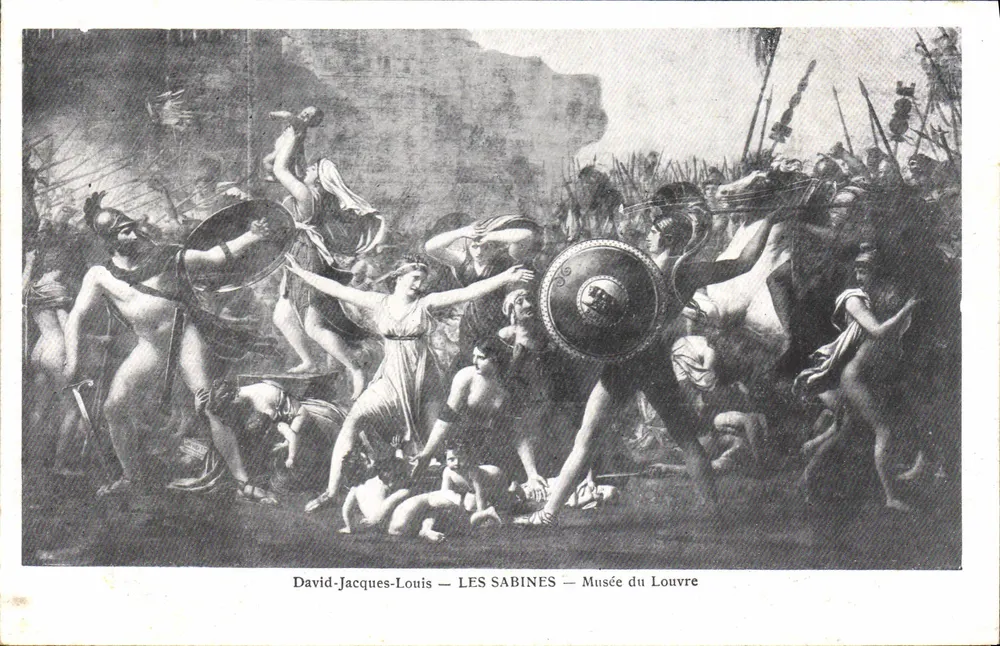 As Sabinas — David-Jacques-Louis — Museu do Louvre - Frente