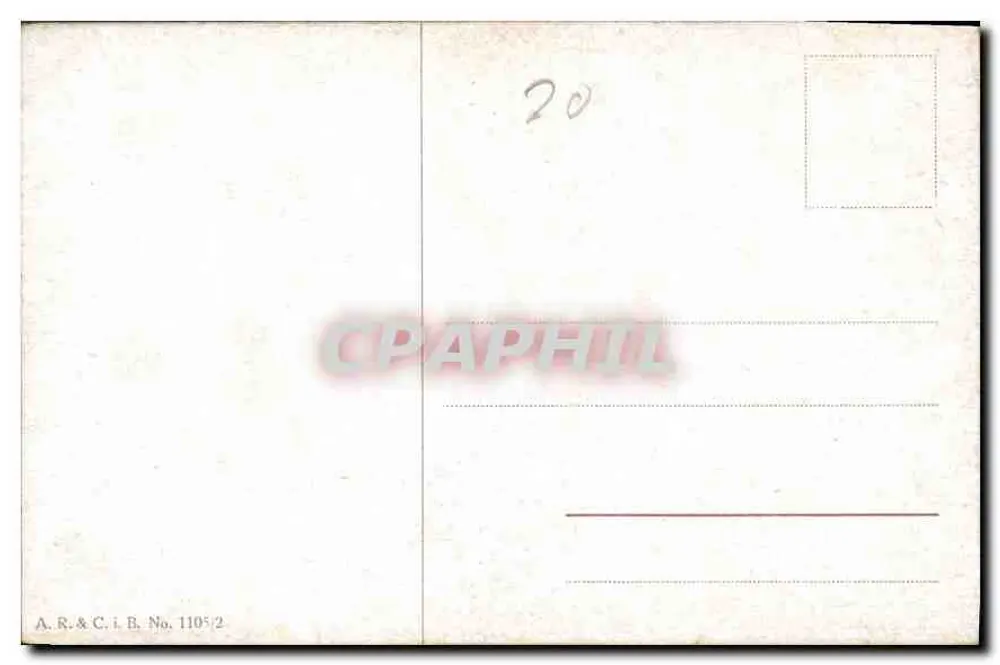 बैंगनी फूलों का खेत — दृश्य — A.R.&C.i.B. संख्या 1105/2 - पीछे