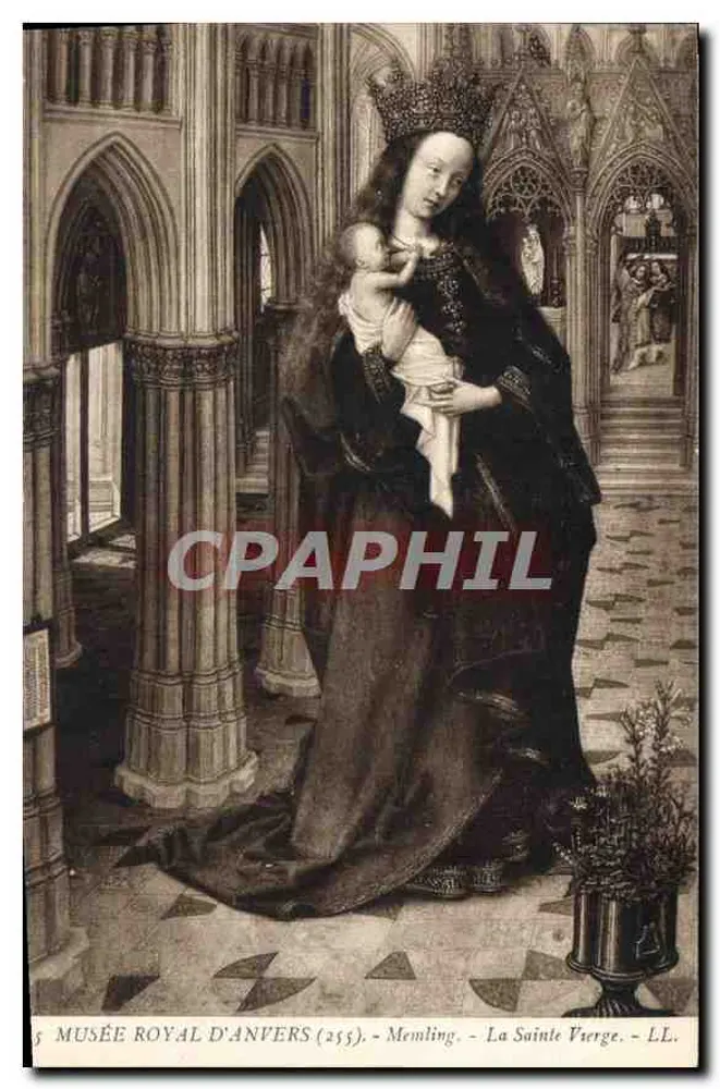 A Virgem Santíssima — obra de Memling — Museu Real de Anvers (255) - Frente
