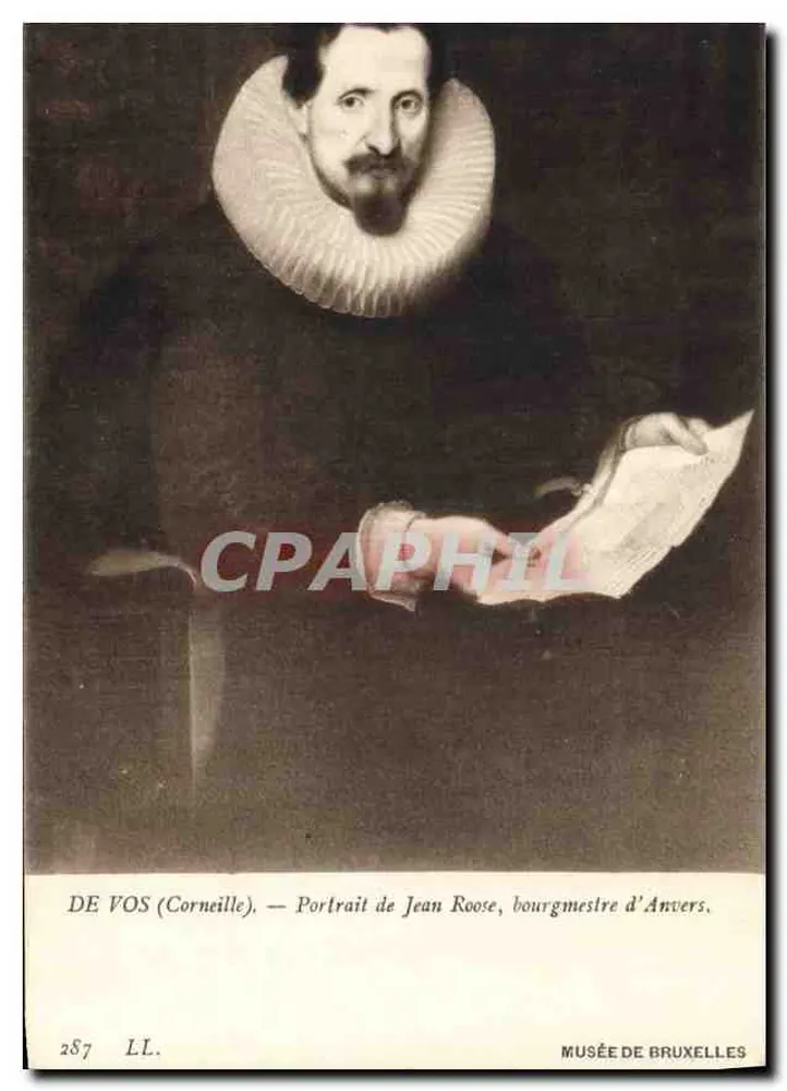Jean Roose, burgomestre de Antuérpia — Retrato — Museu de Bruxelas - Frente