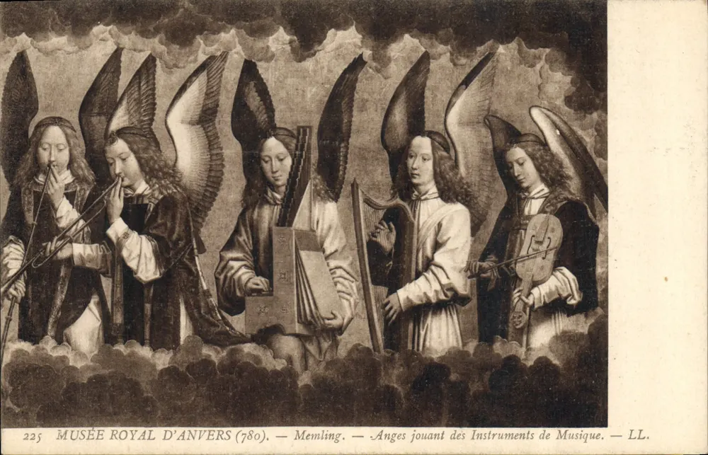 Königliches Museum von Antwerpen — Engel, die Musikinstrumente spielen — Memling — n°225 - Vorderseite