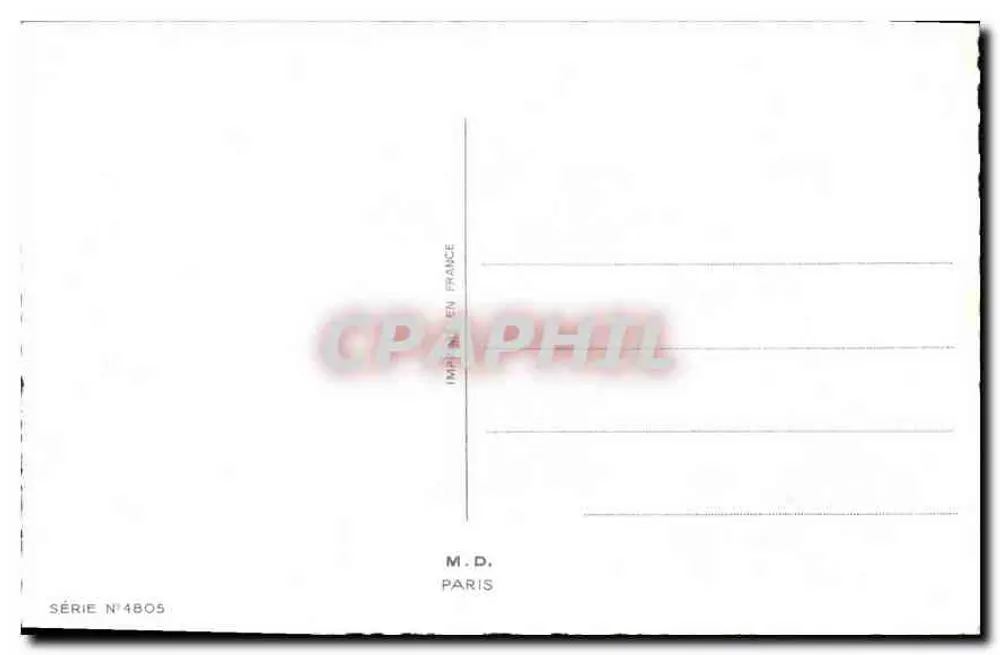 शीतकालीन दृश्य एक चर्च के साथ — श्रृंखला संख्या 4805 — एम.डी., पेरिस - पीछे