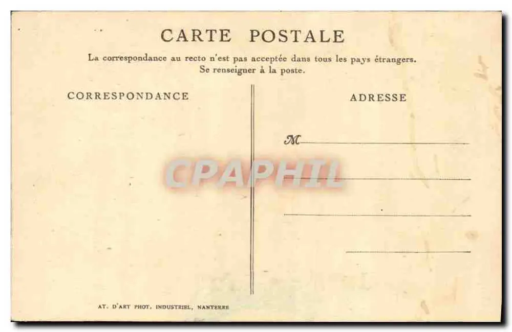 Wewnętrzna część zamku gotyckiego — wiersz Théophile Gautiera — Wydawca F.M.M. n°31 - Rewers