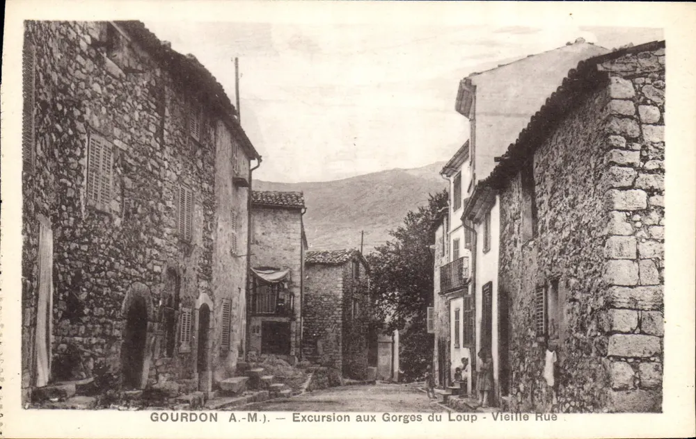 Gourdon A.-M.) — Excursion aux Gorges du Loup - Vieille Rue - Recto