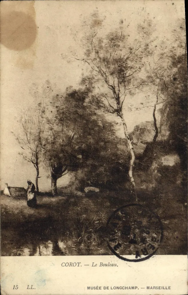 Corot — O Bétulo — Museu de Longchamp — Marselha - Frente