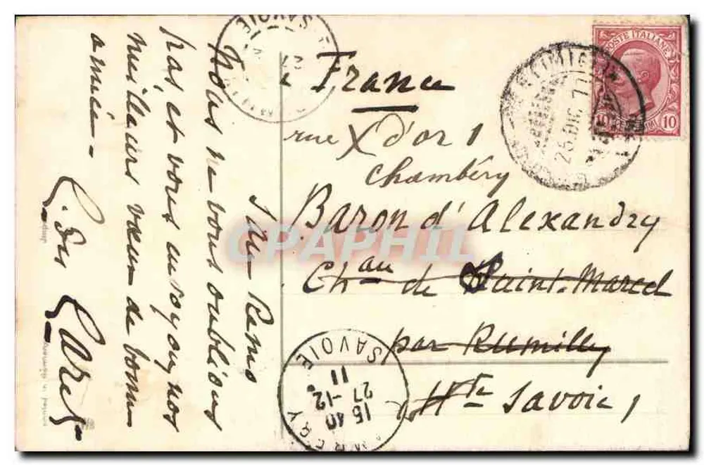 Houx — Carta de boas-vindas — Editor desconhecido, número de série não visível - Verso