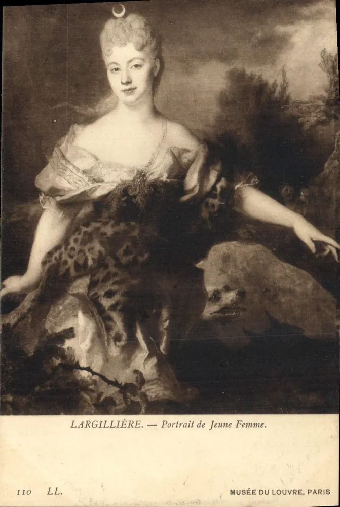 Largillière — Portrait einer jungen Frau — Musée du Louvre, Paris - Vorderseite