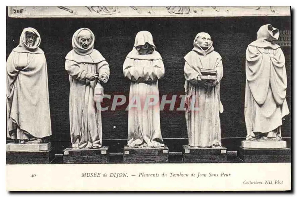 Museum Dijon — Weinende Figuren am Grab von Jean Sans Peur — ND Phot Sammlung - Vorderseite