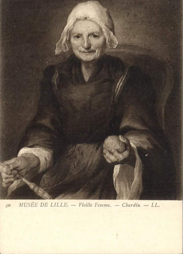 Museum von Lille — Alte Frau — Chardin — LL. - Vorderseite