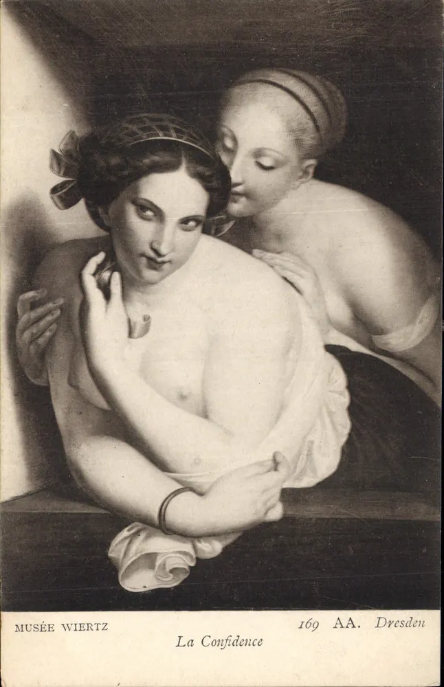 A Confidência — Musée Wiertz — 169 AA. Dresden - Frente