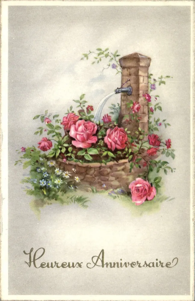 Fontaine das rosas — Aniversário — Brillant, n° 1185 - Frente