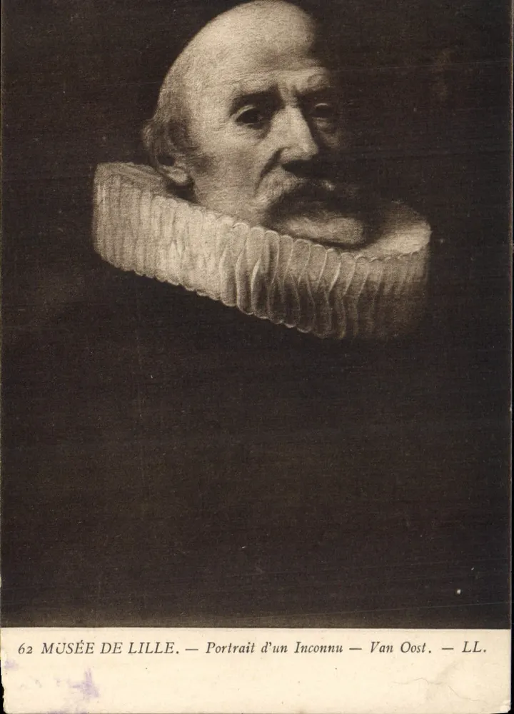 Retrato de um Desconhecido — Van Oost — LL. — Museu de Lille - Frente