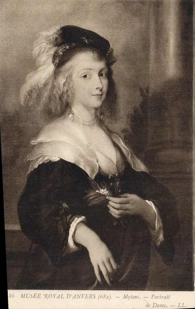 Retrato de Dama — Museu Real de Anvers (682) — Mylens — LL. - Frente