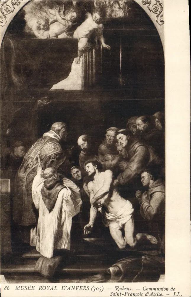 Communion des heiligen Franz von Assisi — Rubens — Königliches Museum von Antwerpen (305) - Vorderseite