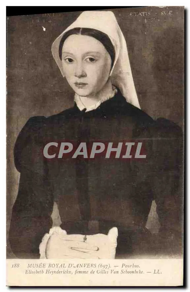 Elisabeth Heynderickx, Ehefrau von Gilles Van Schoonbeke — Portrait — Königliches Museum von Antwerpen - Vorderseite