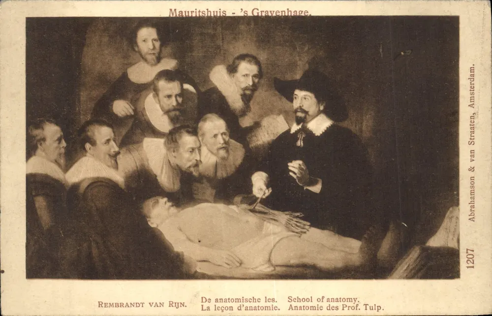 Die Anatomievorlesung — Rembrandt van Rijn — Verlag Abrahamson & van Straaten, n° 1207 - Vorderseite