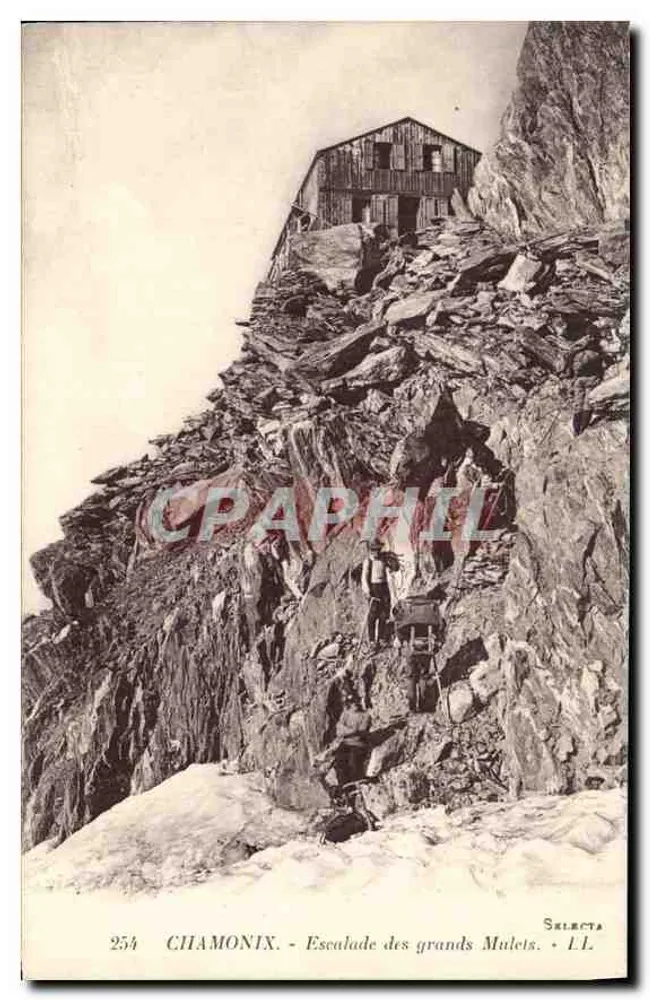 Chamonix - Escalada dos grandes Mulets — Selecta, n°254 - Frente