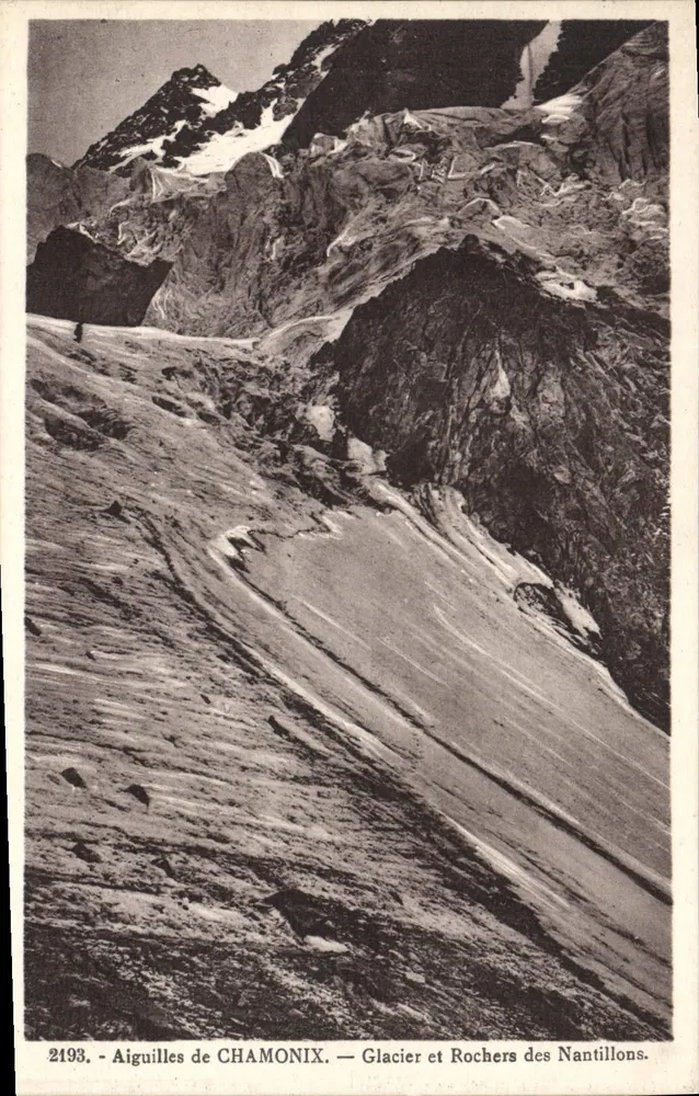 Aiguilles de CHAMONIX — Gletscher und Felsen der Nantillons — Nr. 2193 - Vorderseite