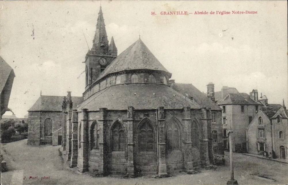 Granville — Abside da Igreja Nossa Senhora — J. Puel, fot. - Frente