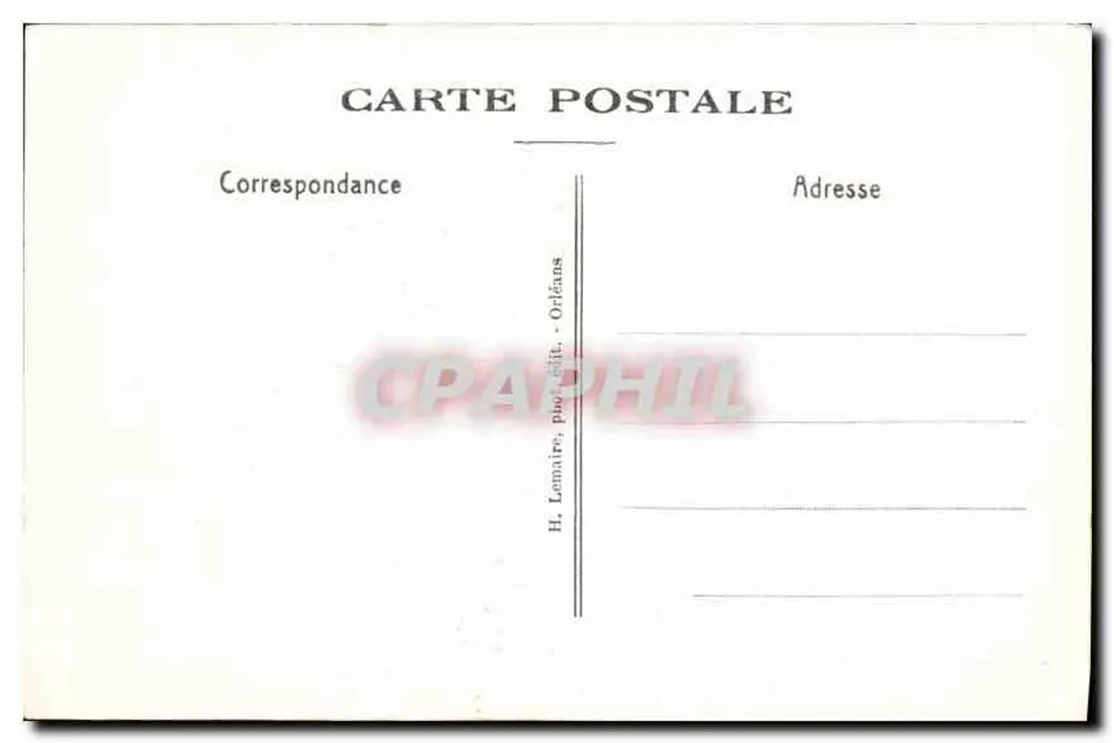 Cléry (Loiret) — Portal Principal — H. Lemaire, fot. edit., Orléans - Verso