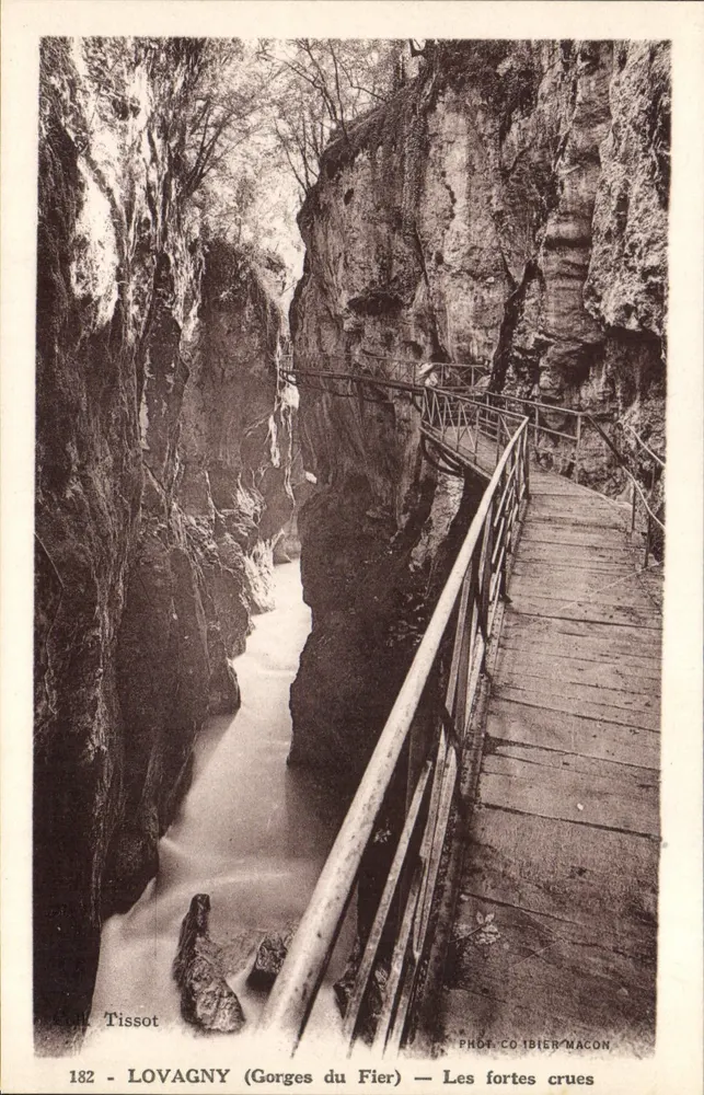 Lovagny (Gorges du Fier) — Starke Hochwasser — Phot. Coibier-Macon, n° 182 - Vorderseite