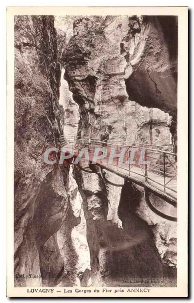 Lovagny — Die Schluchten des Fier in der Nähe von Annecy — Phot. Combier & Maingot - Vorderseite