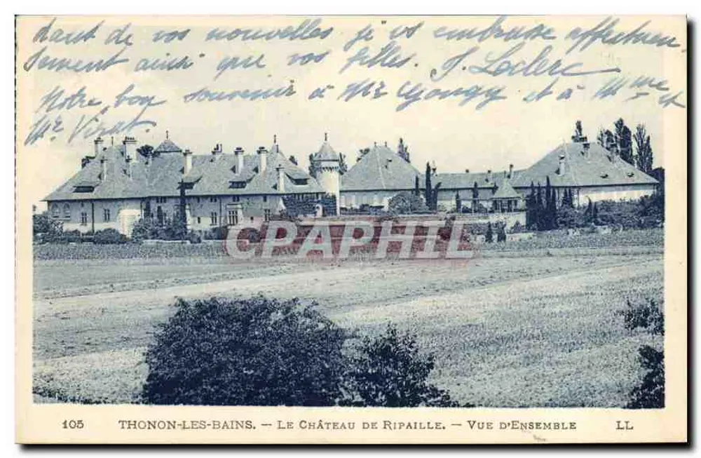 Thonon-les-Bains — O Castelo de Ripaille — Vista Geral — n°105 - Frente