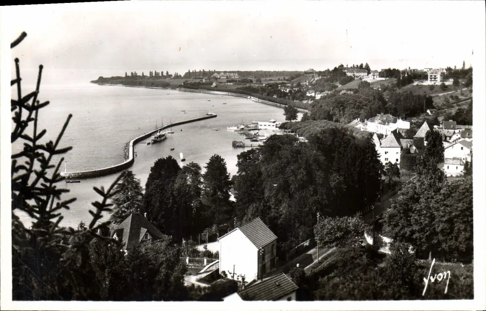 Thonon-les-Bains (Hte-Savoie) — Allgemeiner Blick auf den Hafen — Editions d'Art 'Vvon', Paris - Vorderseite