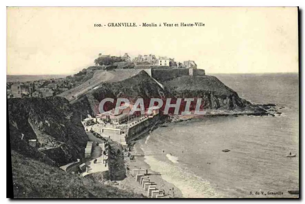 Granville - Mühle und Oberstadt — R. du V., Granville, n° 100 - Vorderseite
