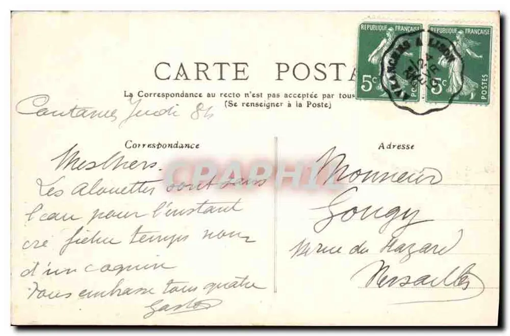 Coutances - A Igreja de São Nicolau — Coleção L. Larrroue, Coutances, n°15 - Verso