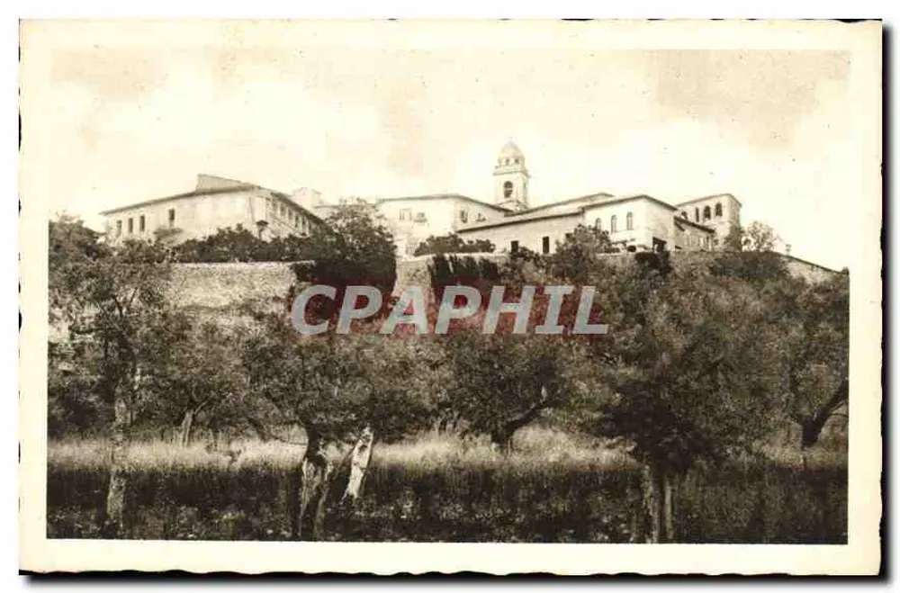 Assisi — Allgemeiner Blick auf das Benediktinerkloster S. Giuseppe und das angeschlossene Institut — italienische Produktion - Vorderseite