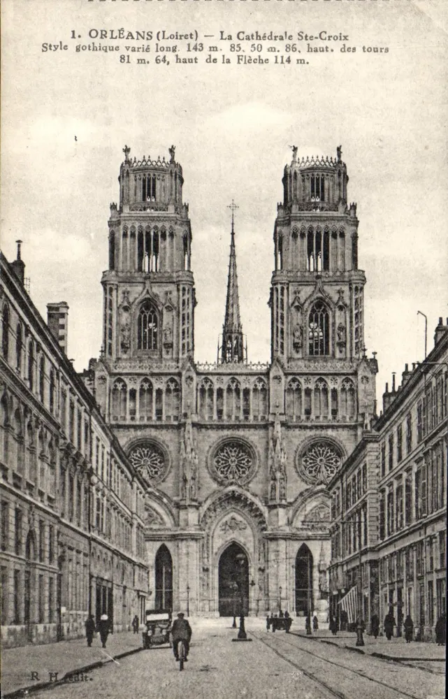 Orléans (Loiret) — Kathedrale Sainte-Croix — Vielfältiger Gotik-Stil — R.H. Verlag - Vorderseite