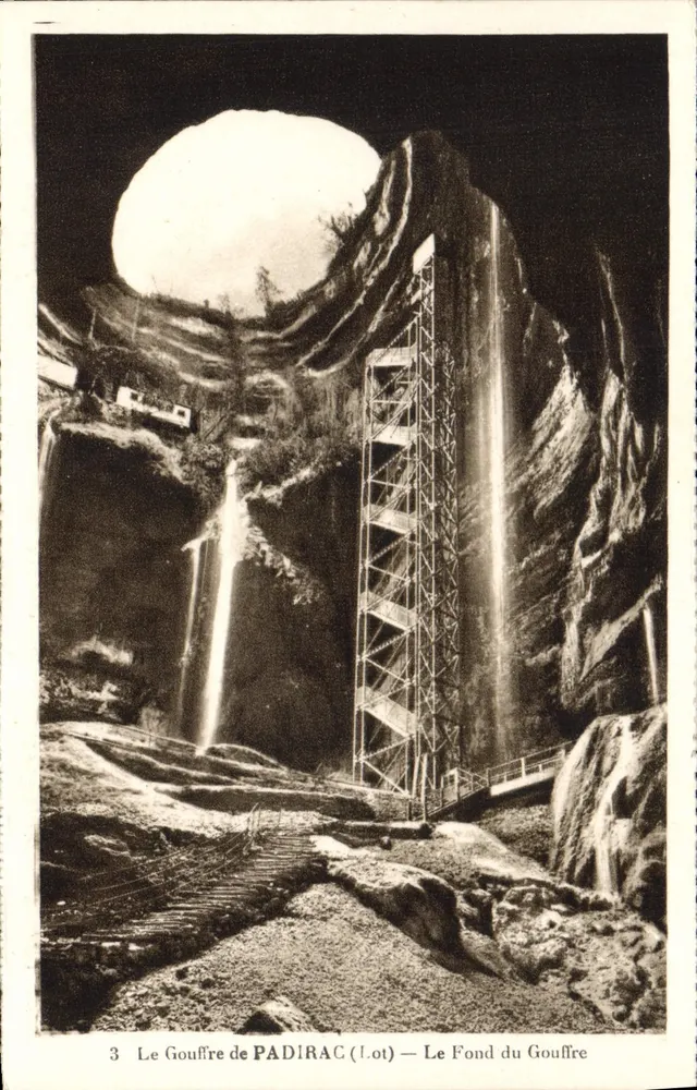 Der Gouffre de Padirac (Lot) — Der Grund des Gouffres - Vorderseite