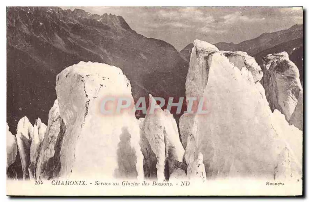 Chamonix — Seracs no Glaciar dos Bossons — Selecta - Frente