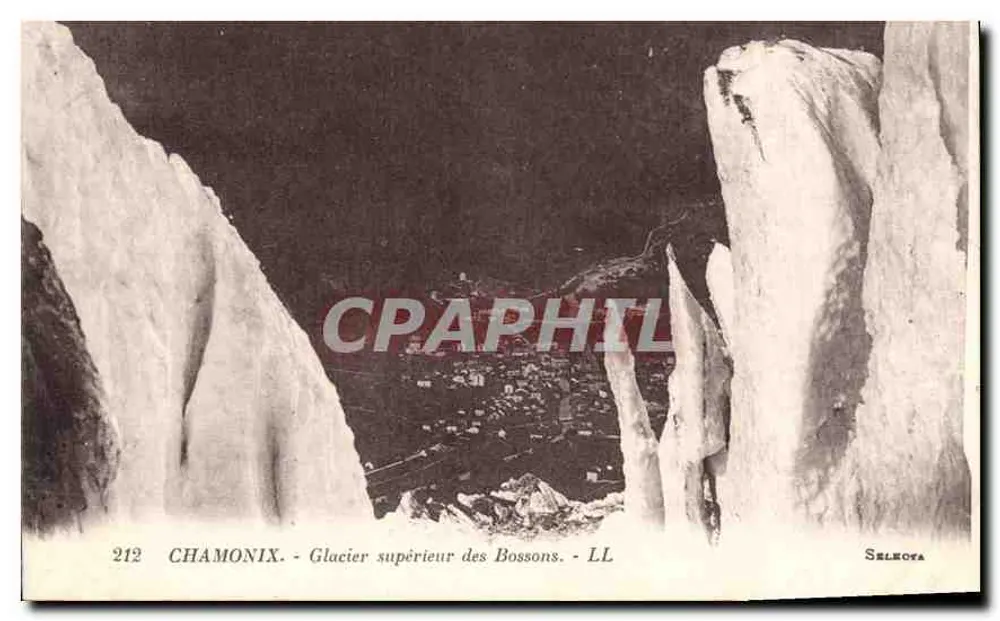Chamonix - Glacier superior dos Bossons - LL - Selecta - Frente