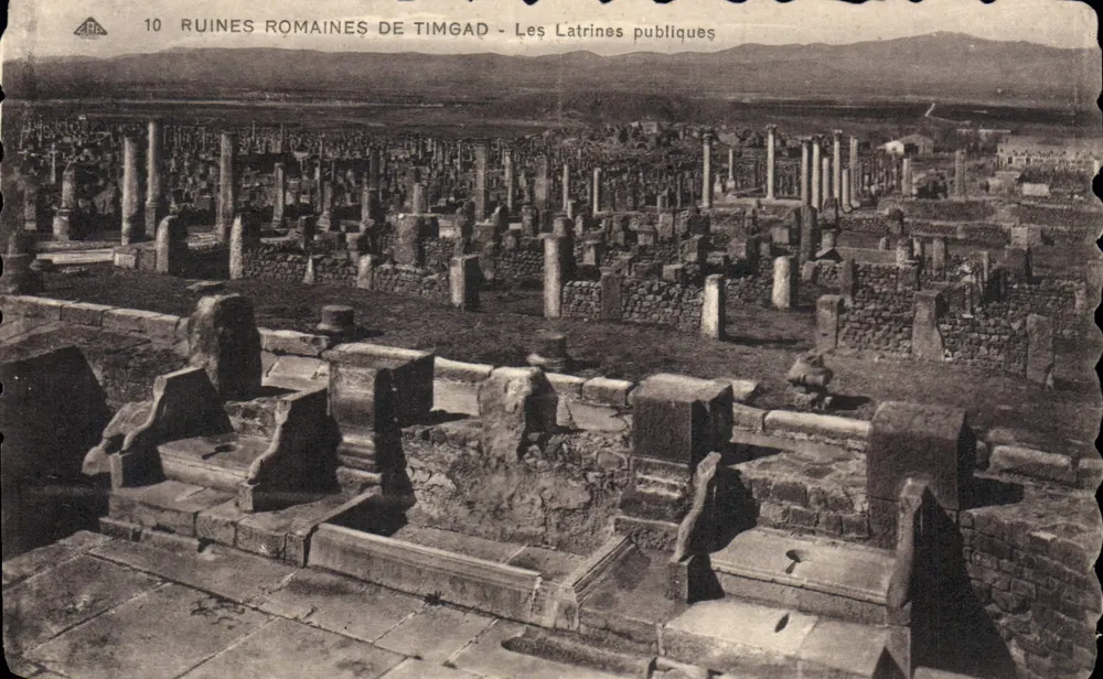 Römische Ruinen von Timgad — Die öffentlichen Latrinen — Sonderausgabe des Museums - Vorderseite