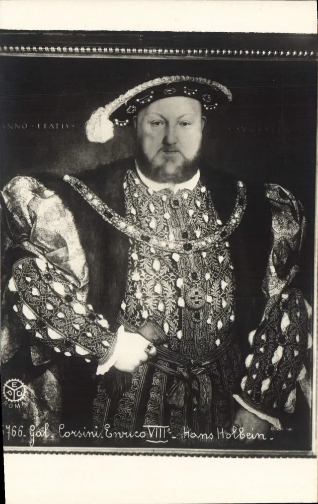 Porträt von Heinrich VIII — von Hans Holbein — Galerie Corsini — 1536 - Vorderseite