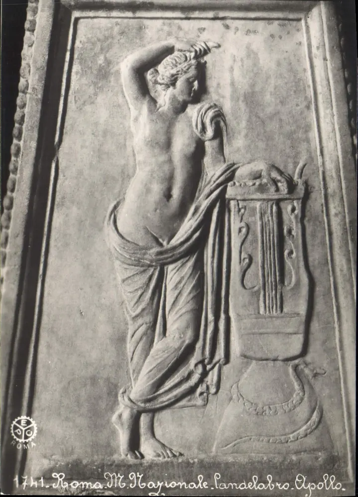 Roma - Museo Nacional, Landelabro, Apollo — Editor E. Ricci, n° 1741 - Anverso